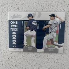 2020 Panini Absolute Baseball Gerrit Cole & Masahiro Tanaka One Two Punch OTP9