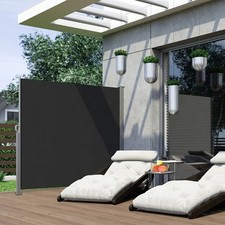 Sunshade Retractable Side Awning 4 X 1.6M Outdoor Garden Privacy Screen Panels