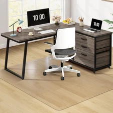 Clear Chair Mat, 75" x 60" Large Chair Mat for Hard Floors, Easy Glide Desk M...