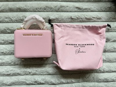 Brandon Blackwood Olandria O-Zip Mini Trunk Pink Canvas Collab IN HAND SHIPS NOW