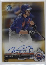 2017 Bowman Chrome Prospect Gold Refractor 1/50 Wuilmer Becerra #CPA-WB Auto bp8