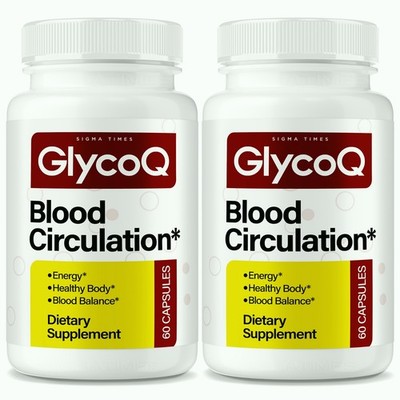 GlycoQ Blood Support, Premium Glyco Q Glycogen Control for Daily Health - 2 Pack