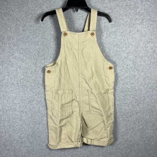 Little Co. by Lauren Conrad Unisex Kids 5T Beige Organic Cotton Shortalls