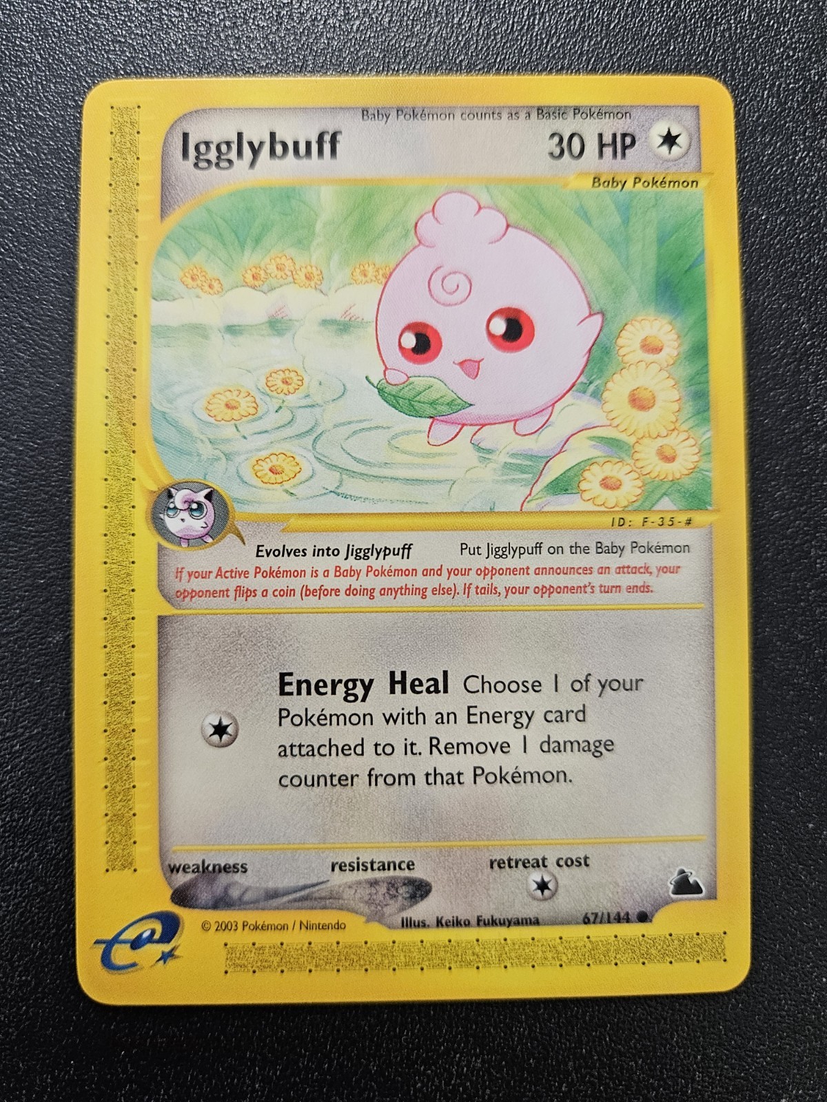 Pokemon Skyridge Igglybuff 67/144 NEAR MINT