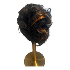 Women s Wavy Updo Wig, Dark Brown & Auburn Tw...