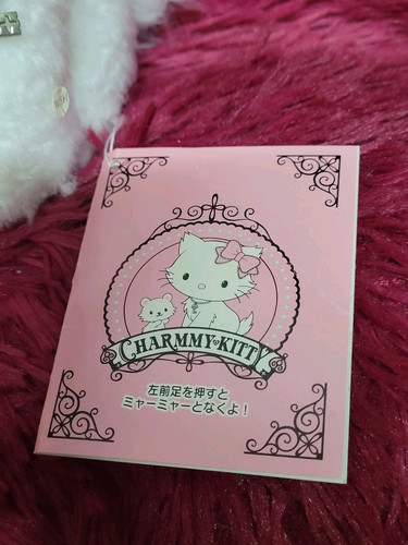 Muñeca de peluche de 8" 2004 de colección Charmmy Kitty con voz Maullido con etiqueta - Imagen 13 de 18