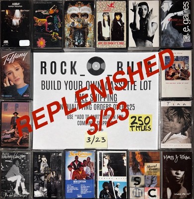 $1 & UP  80s 90's POP R&B ROCK CASSETTE BUY $25 GET FREE SHIPPING BUILD YOUR LOT