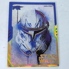 Captain Rex Star Wars Prerelease Holo Foil PR Helmet Card RARE PR05