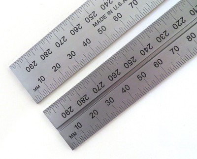 PEC 300mm Zero Glare Metric .5mm mm Replacement Machinist Combination Square Bl