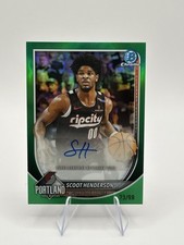 2025/26 Bowman Chrome - Scoot Henderson  /99 BCA-SH GREEN Auto