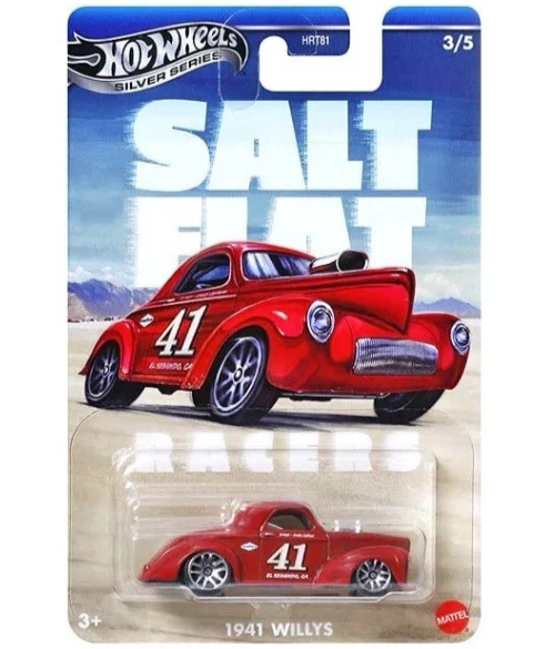 Hot Wheels 2025 - 1941 Willys - Salt Flat - Silver Series - HRT81 - NEU & OVP-image