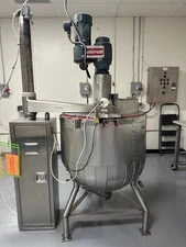 Mixing Kettle Stainless Steel Jacketed Groen 80 Gallon w/ Recirculation Heater