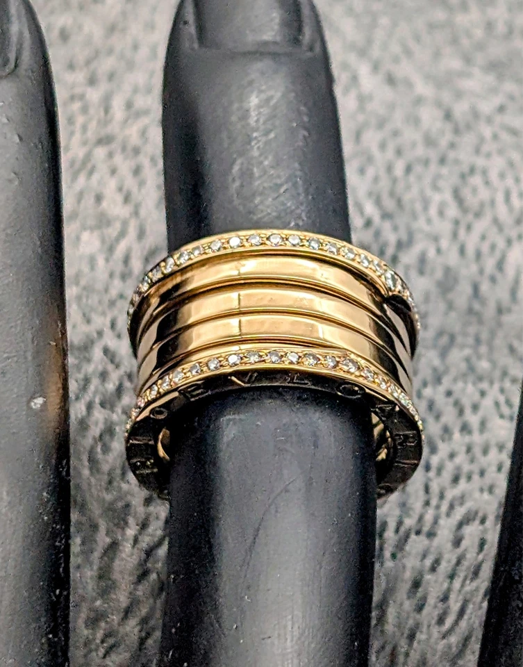 Bulgari B.Zéro1 750/18K Brillanten Ring Gelbgold -10,35 g -Damenring [Gr.51] N47 - Bild 2 von 4