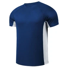 Mens Big and Tall Swim Shirt Sun Protection UPF 50+ Rash Gard Quick Dry T-Shirt