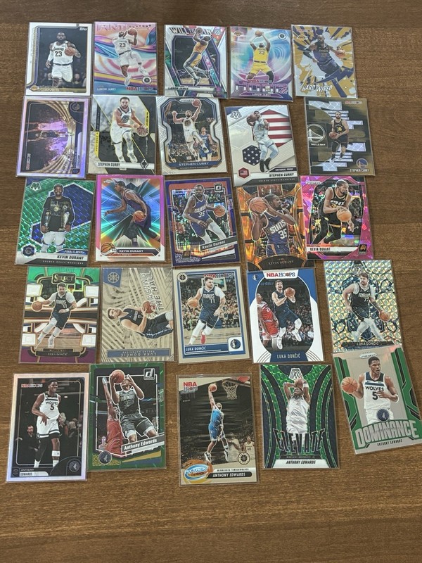 45 Card NBA Superstar Lot Lebron Luka Curry Ant KD Jokic Shai Tatum Brunson🔥