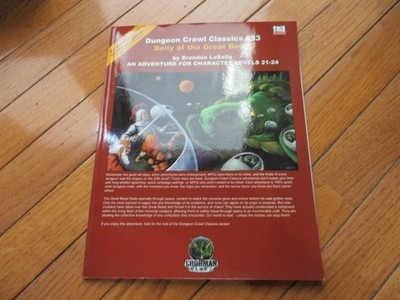 D&D D20 Dungeon Crawl Classics RPG DCC 33 Belly of the Great Beast