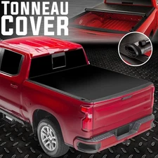FOR 07-18 CHEVY SILVERADO/GMC SIERRA 5.8FT BED SOFT VINYL ROLL-UP TONNEAU COVER