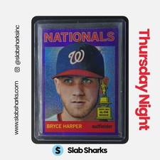 2013 TOPPS HERITAGE #HC50 BRYCE HARPER CHROME PURPLE REFRACTOR ALL-STAR ROOKIE