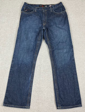 Ariat FR M4 Jeans Men's 36x34 Relaxed Boot Cut Flame Resistant Blue Dark Wash