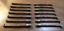 14 Vintage Banjo Flat Hooks w/ Nuts Parts Project Luthier Antique