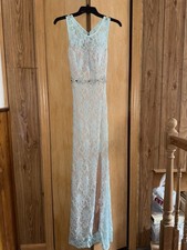 Light blue lace maxi dress   