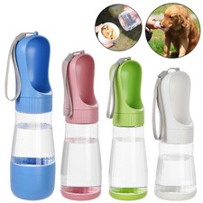 Portable Dog Water Bottle With Food Container Travel 2 in 1 Pet Dispenser Small