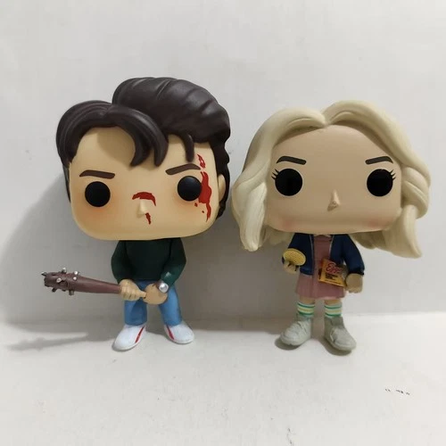 2PC Funko Pop Stranger Things Eleven #421 CHASE & Steve #475 Exclusive NO BOX