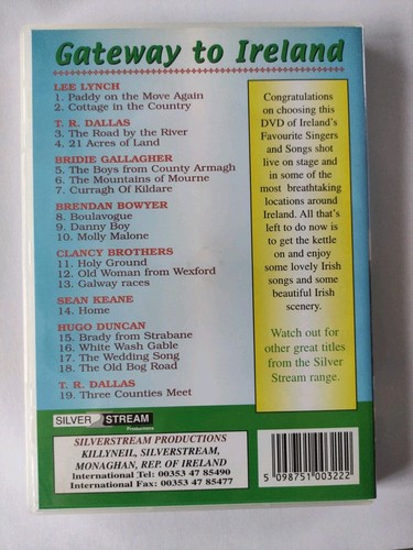 Galway to Ireland DVD ❤️ 60 Mins Of Great Irish Music Rare Lee Lynch VGC - Foto 2 di 3