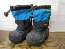 Columbia Kids Snow Boots Youth Size 5 Powderbug Plus II Waterproof Winter Black