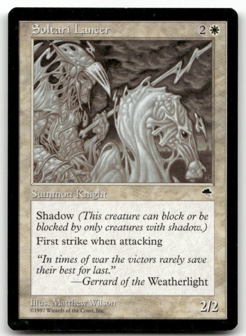 Soltari Lancer #44 (MP) Tempest TMP Magic MTG