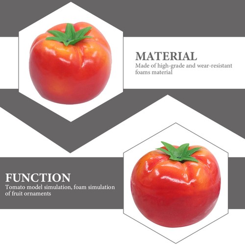10 Pcs Finto Pomodoro Realistico Artificiale Prop Per Modellare Il - Imagen 9 de 12