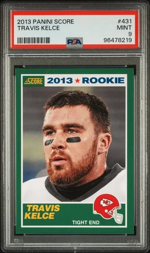 2013 Panini Score Travis Kelce RC #431 PSA 9 MINT KC Chiefs Rookie Future HOF