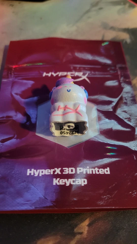 3D Printed HyperX 'HX3D' Unicorn Keycap [UNRELEASED][BRAND NEW][PRE-MARKET] - Image 3 of 4