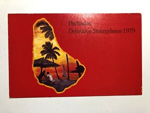 1979 Barbados Birds Life Uccelli Selezione in Harrison &amp; Sons Folder Booklet 