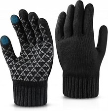 Winter Gloves for Women Warm Cozy Gloves for Cold Weather Lined Black