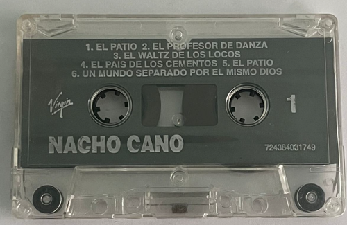 NACHO CANO, UN MUNDO SEPARADO POR EL MISMO DIOS, 1994 MEXICAN TAPE, LONG INLAY - Picture 4 of 5