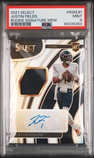 Justin Fields Panini Select Rookie Signature Memorabilia #RSMJFI Base