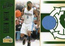Ty Lawson relic jersey patch basketball card Nuggets 2011 Panini Green Week #26