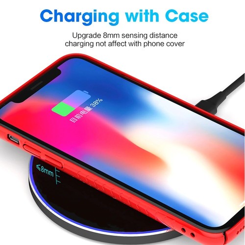 Chargeur rapide sans fil 15W 10W pour Samsung Galaxy A21 A50 A70 A71 A51 A10e - Photo 5 sur 10