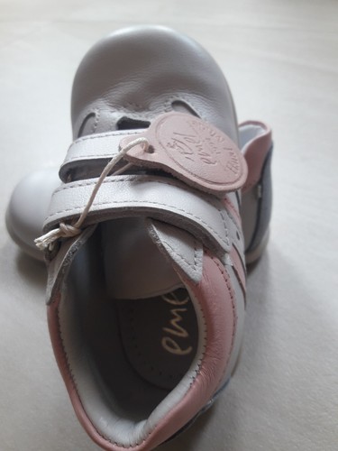 Kinderschuhe, für Mädchen, Größe 22, graurosa, Naturleder - Zdjęcie 4 z 5