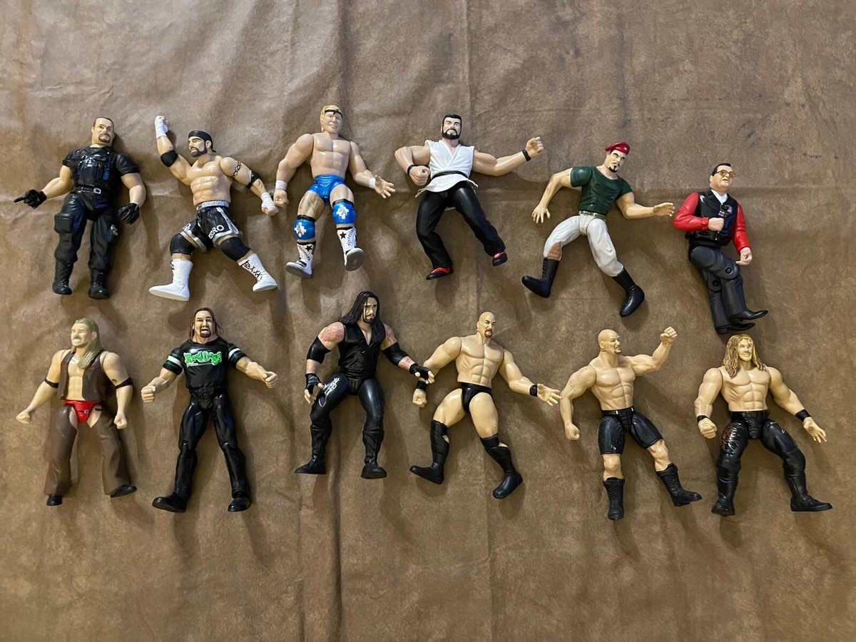 Lot Of 12 vintage WWE WWF Wrestling Figures (S17-BOX2) | eBay