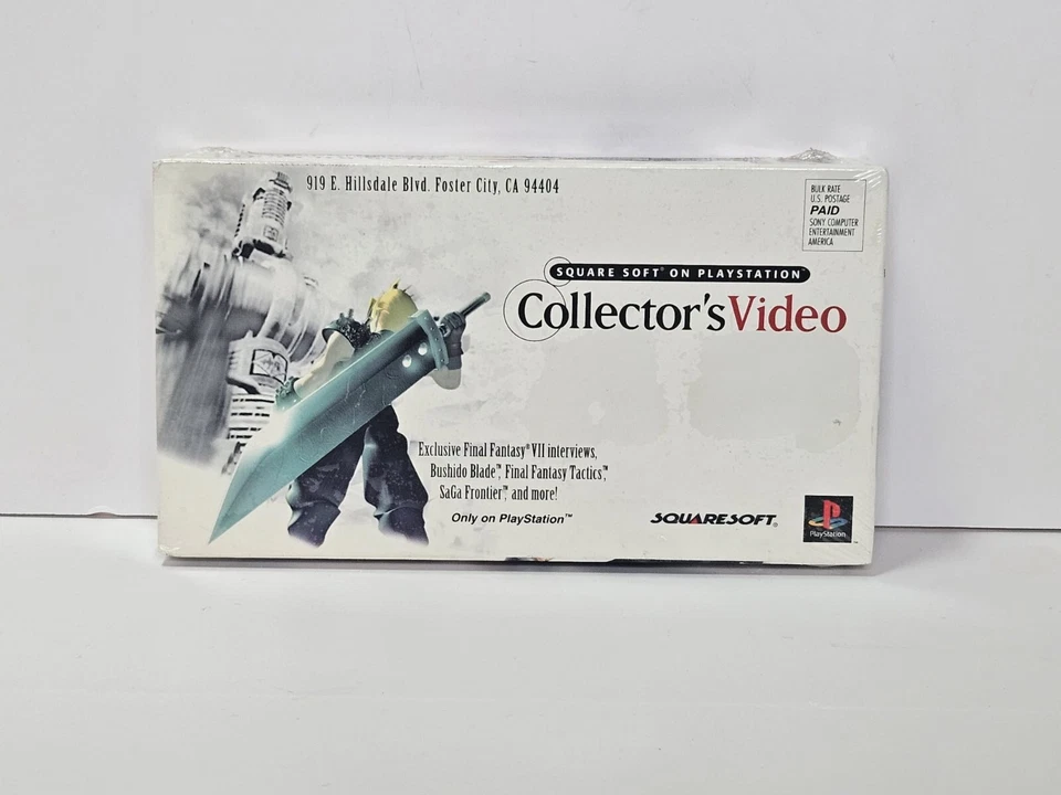 Final Fantasy VII FF7 Raro VHS Promo Sellado Nuevo en Caja Nuevo en Paquete - Artículo de Coleccionista PS1 - OBBO Foto 2 de 3