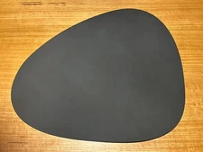 LIND DNA Leather Nupo Curve Table Placemat L 37 x 44cm Black RRP $44.90
