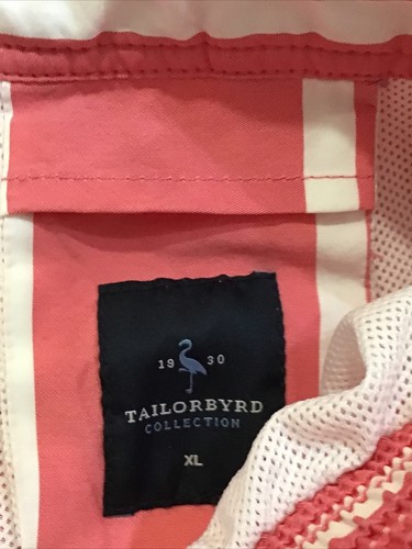 Costume da bagno uomo Tailorbyrd XL ROSA bianco righe costume da bagno nuoto corda cravatta - Foto 5 di 7