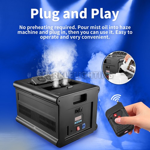 PAIDUN 600W Double Outlet Haze Machine Fog Smoke Wedding Show Event Stage Effect - Picture 4 of 9