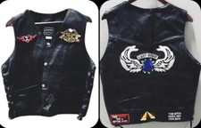 Women s HOG Harley Owners Group Leather Vest W/patches SZ48