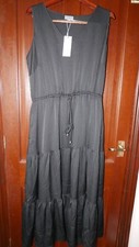 City Chic Refinity Float Away Dress, Size Small (UK 16), Black, BNWT