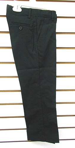 Boys Dockers $36 Black Flat Front Dress Pants Sizes 6 & 7 - Picture 2 of 3