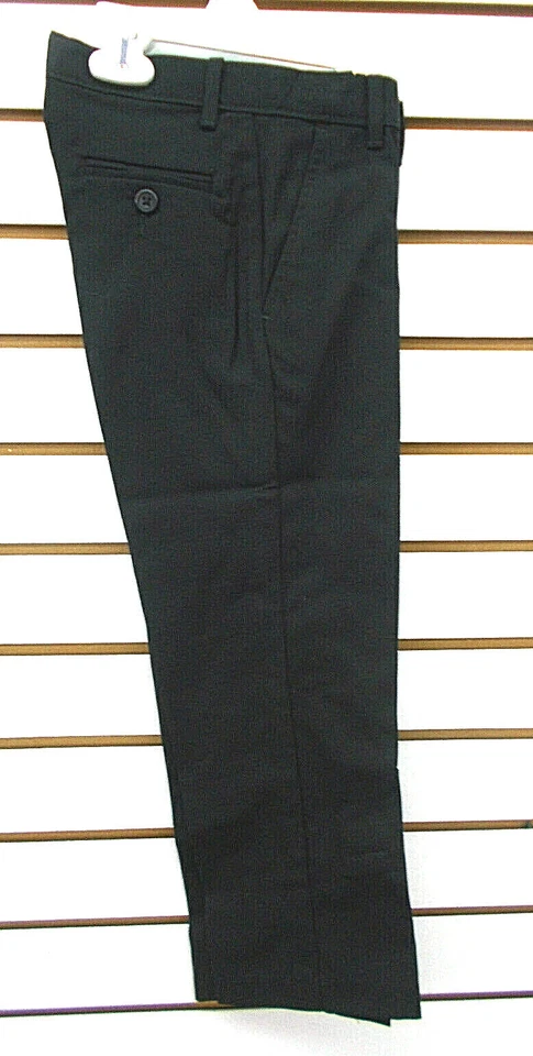 Pantalones de vestir Dockers negros con frente plano para niños tallas 6 y 7 Foto 2 de 3