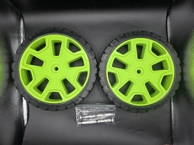 #ad Used 2 Greenworks Pressure washer wheels with pins $19.99